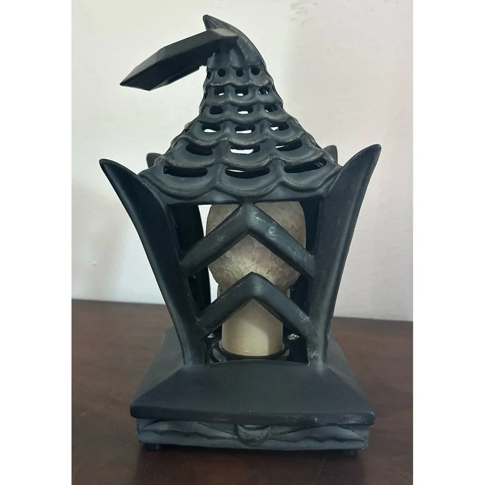 TESTED ~ Vtg‎ 90's Gemmy Animated Talking Skull in Lantern HALLOWEEN ~ WORKS